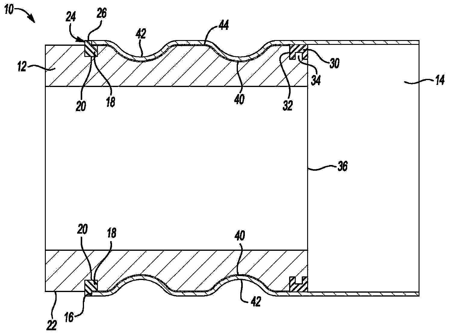 Assembly including parts made of dissimilar metals and the method of manufacturing the assembly