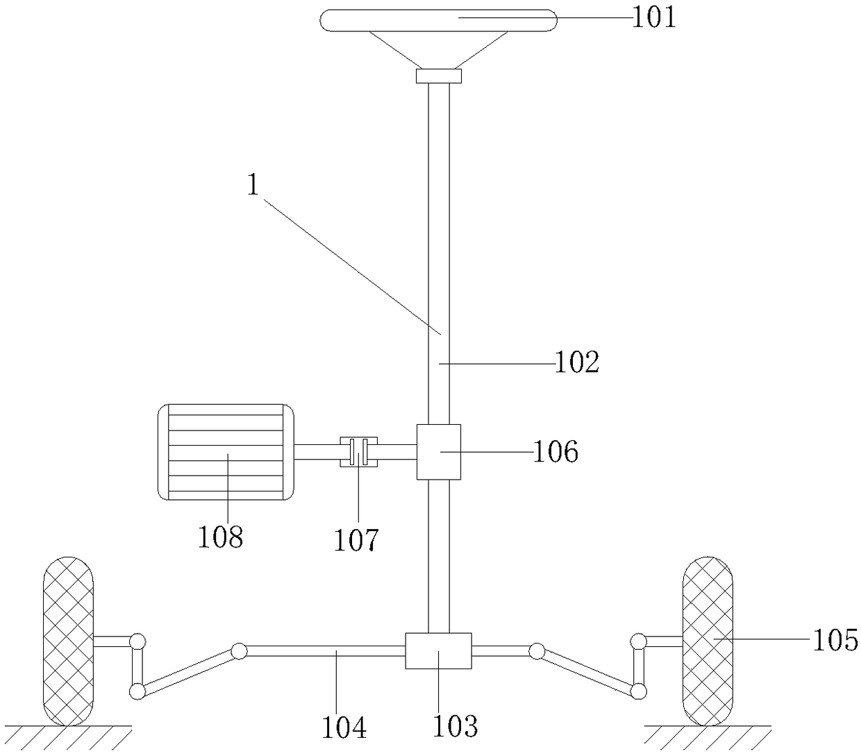 Electric power steering device of new energy vehicle