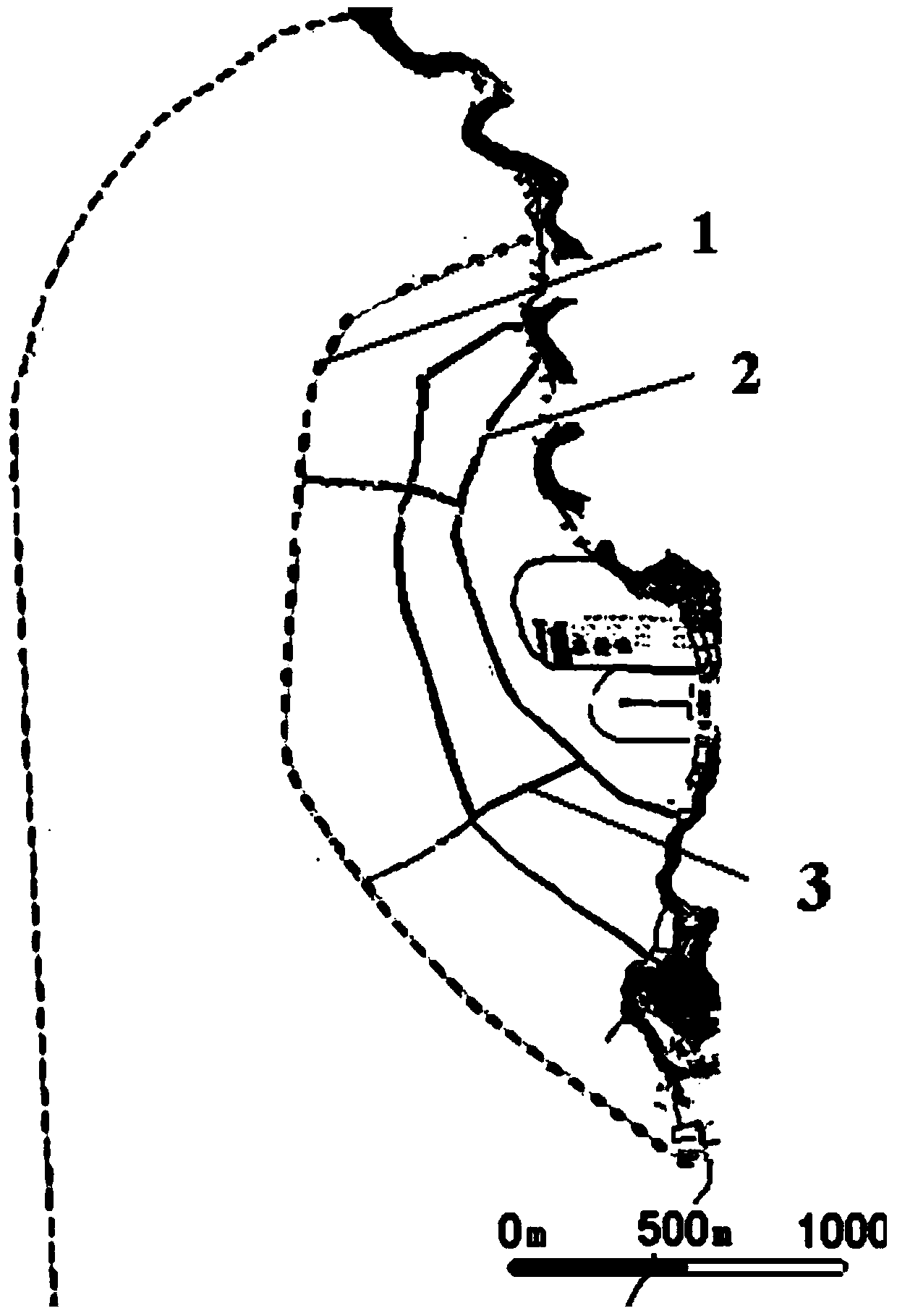 Wave dissipating method for improving basic environment of large shallow lake