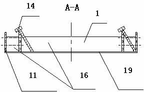 Face slab dam rolling and slope fixing device and face slab dam rolling and slope fixing construction method