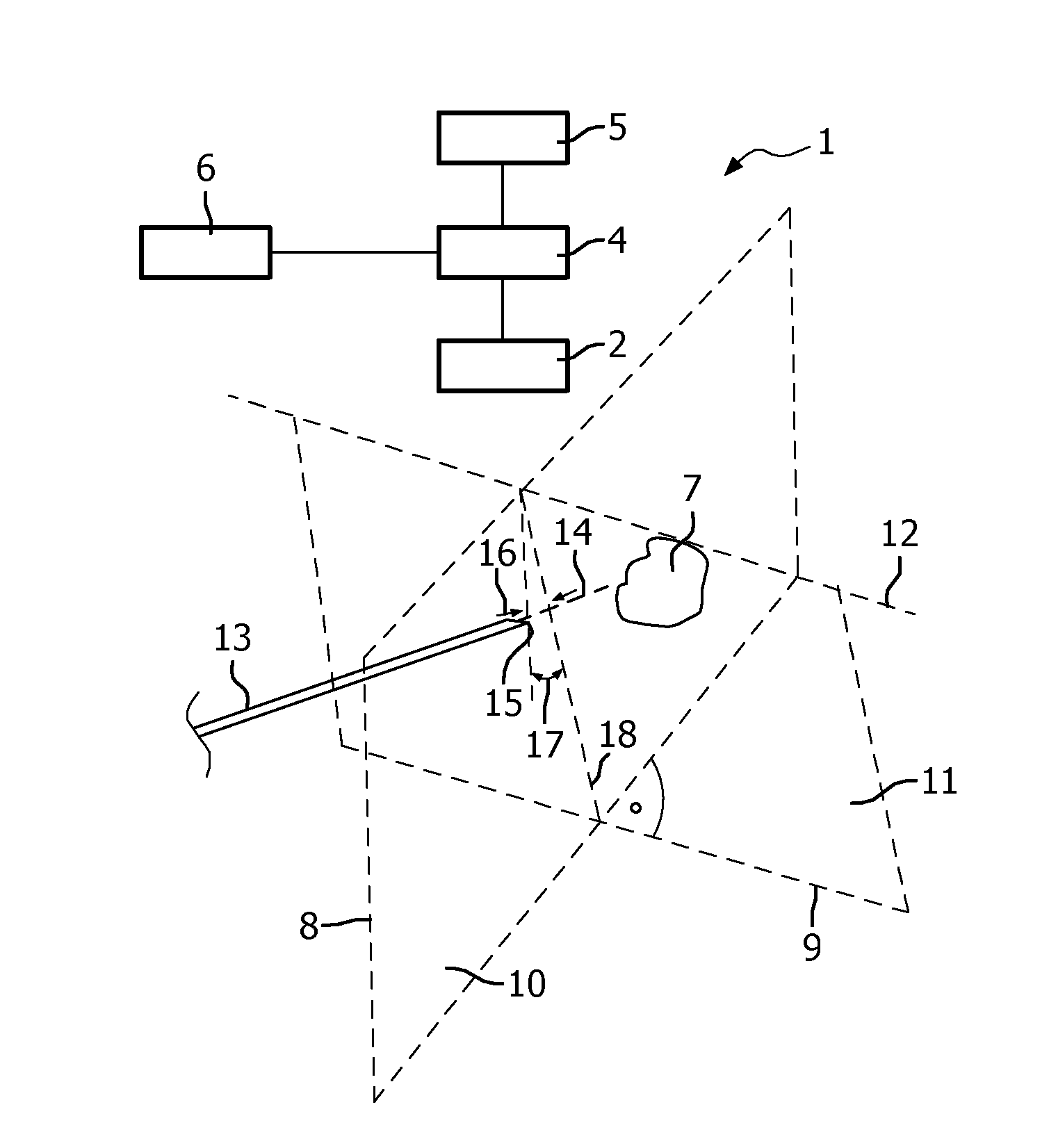 Automatic positioning of imaging plane in ultrasonic imaging