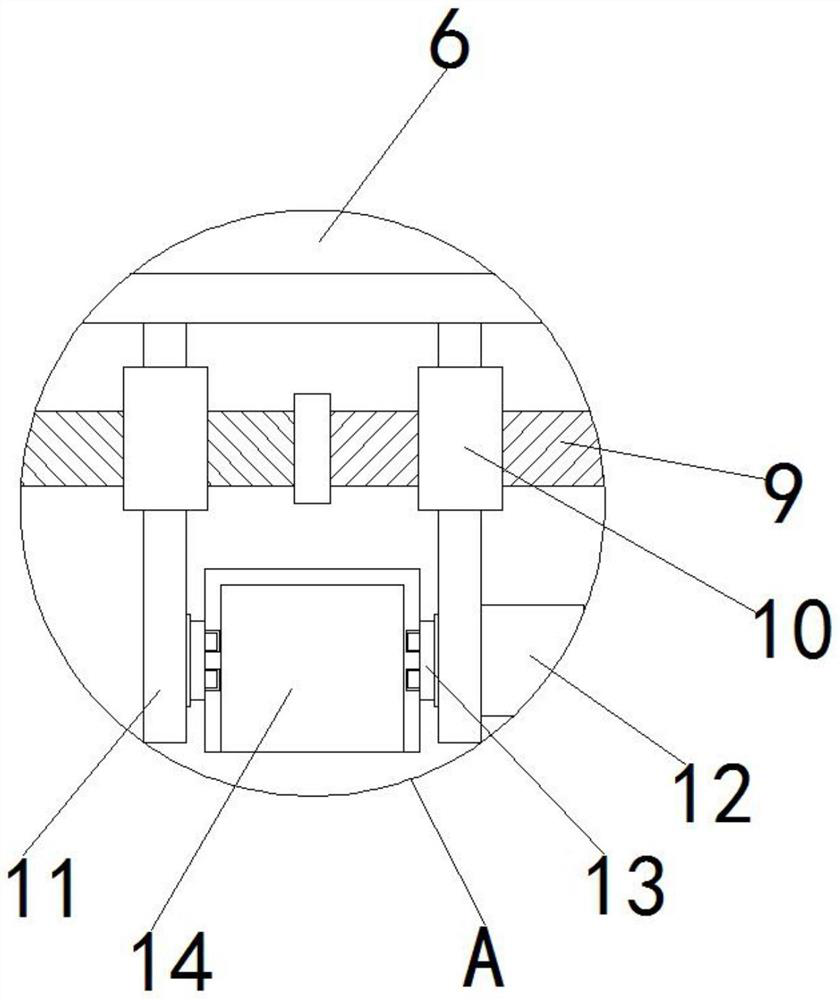 Hot pot blanking device with telescopic function