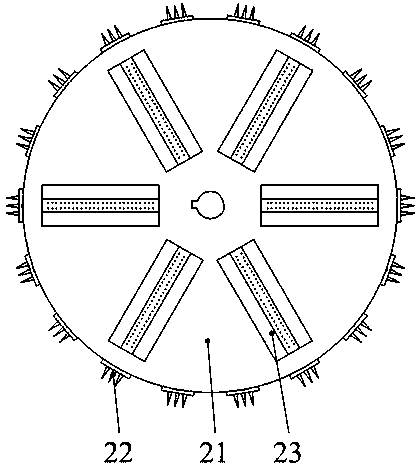 Spinning flushing-screening-type slurry screening equipment based on self-supercharging