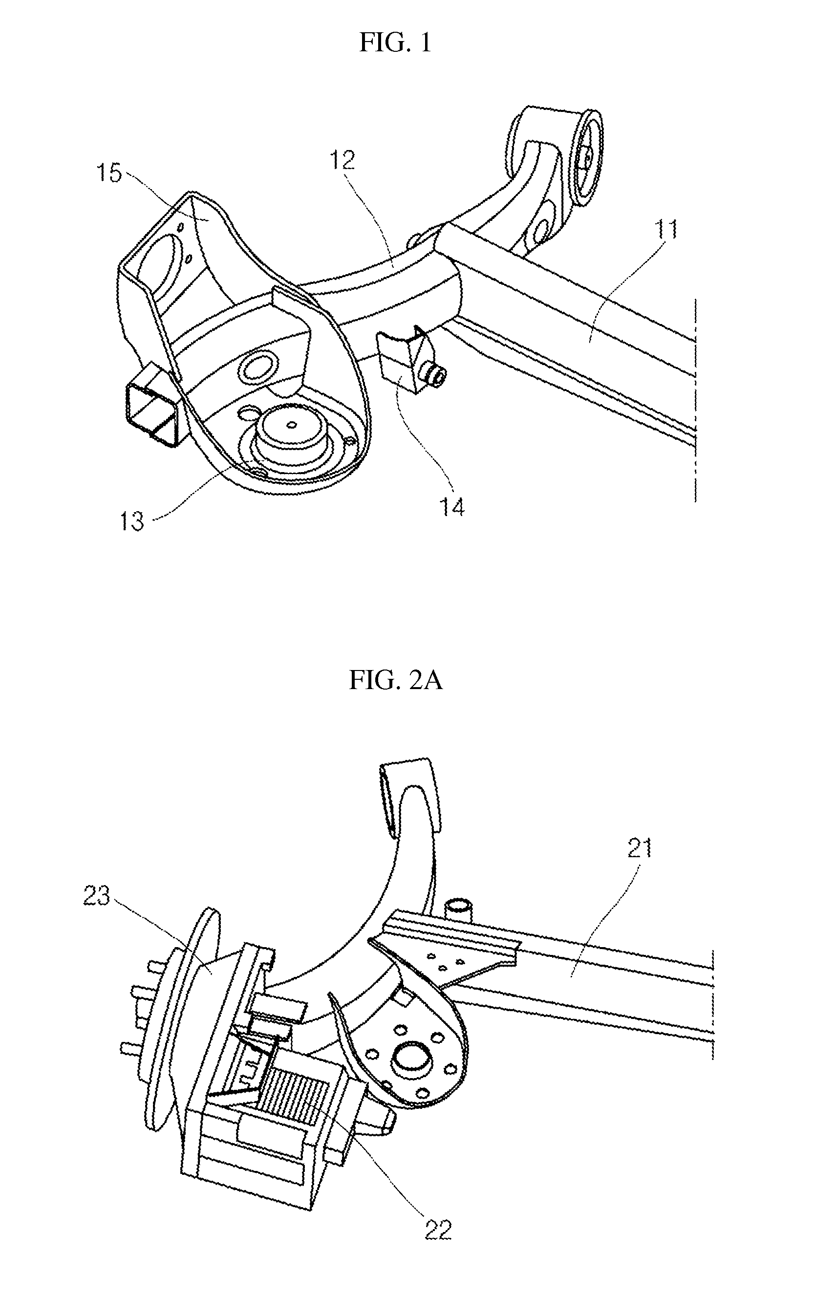 Rear suspension mounting structure for electronic vehicle