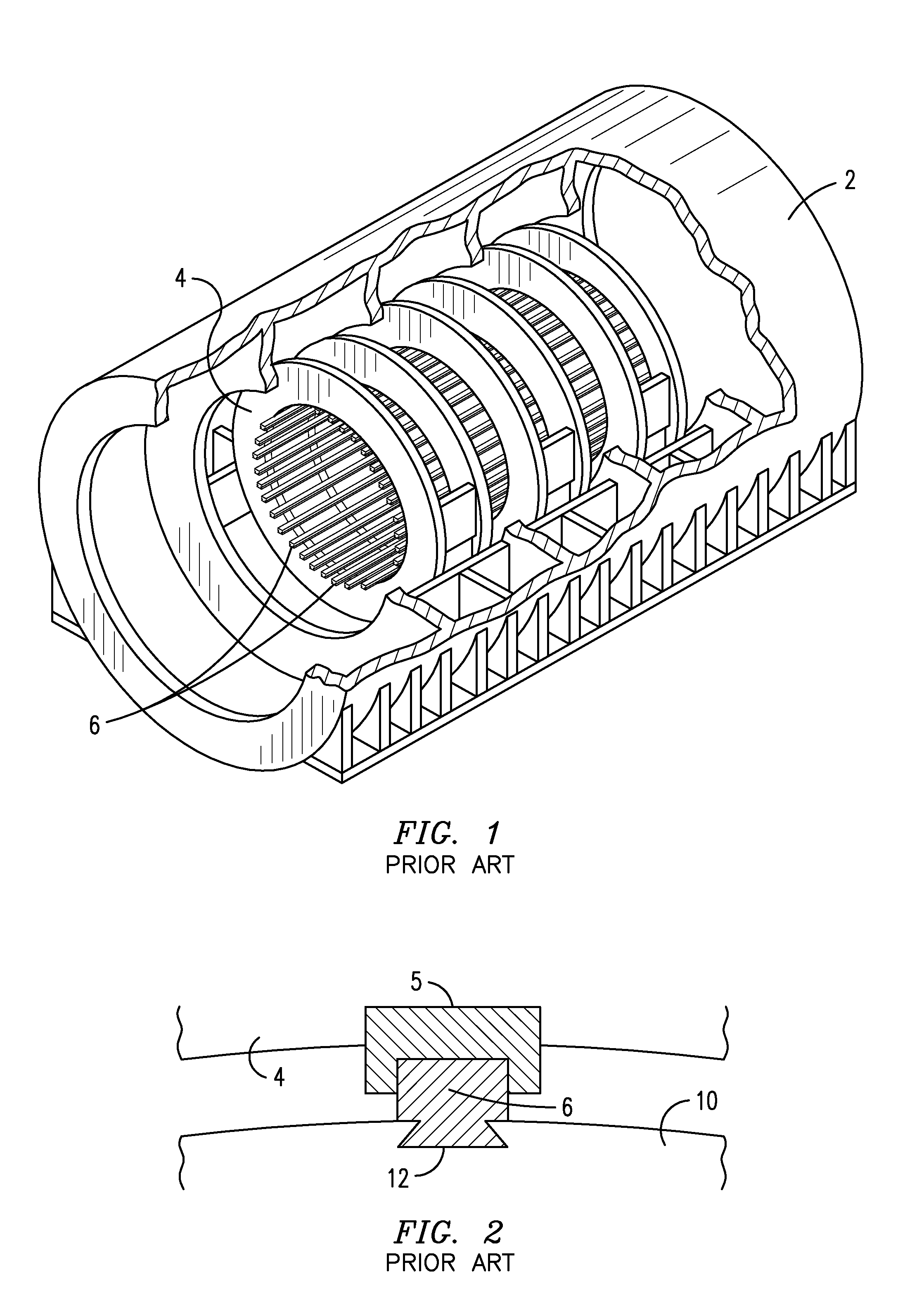 Turbine generator stator core attachment technique