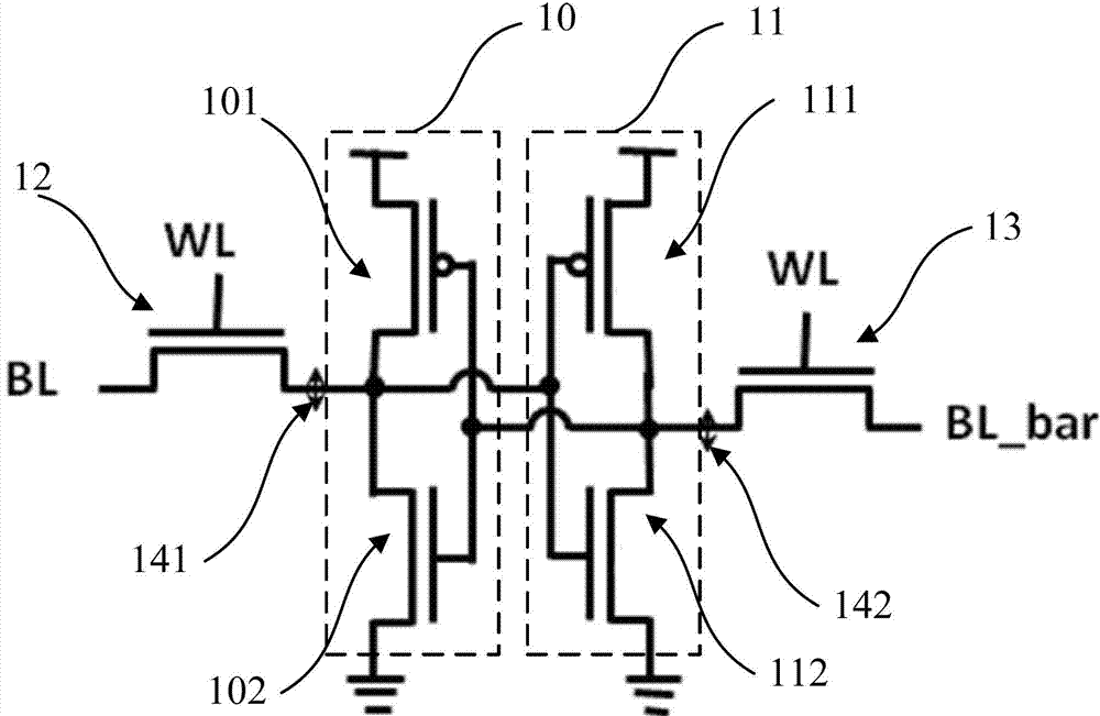 Six-transistor static random access memory unit and manufacturing method thereof