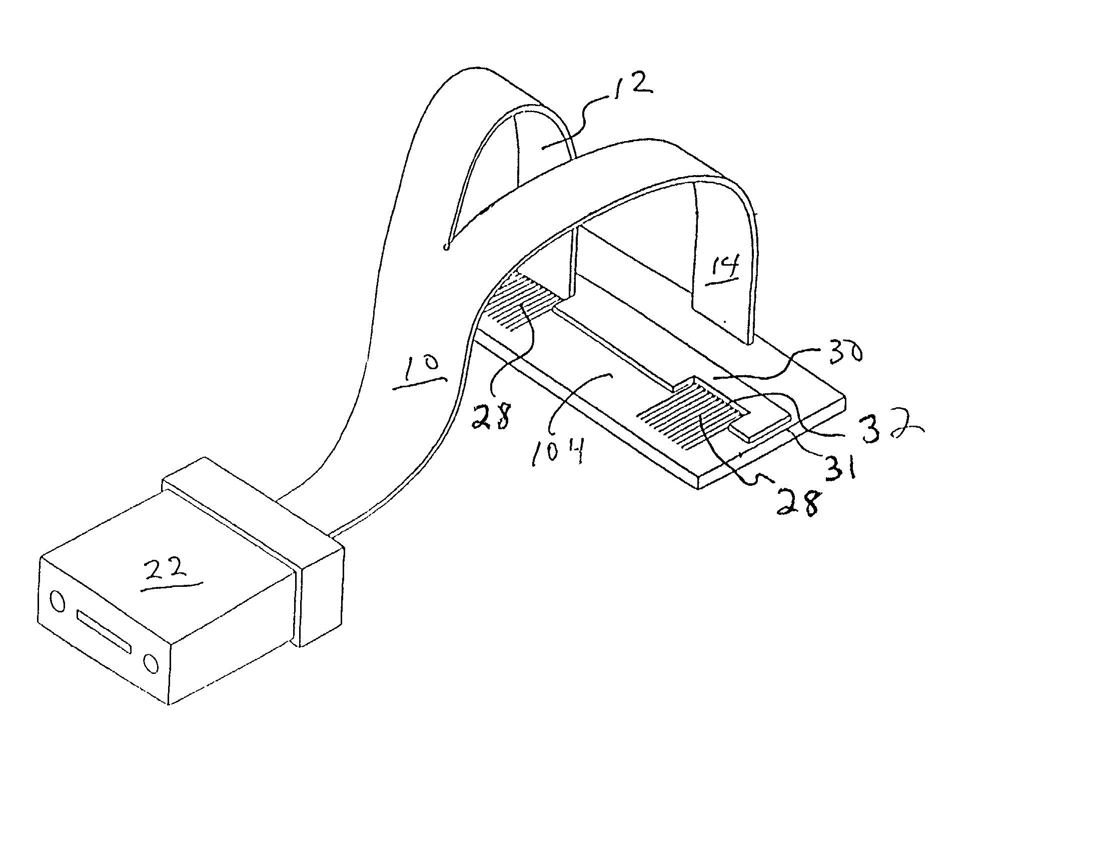 Brent waveguide for connection to at least one device, adaptive passive alignment features facilitating the connection and associated methods