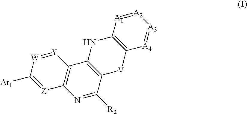 Substituted 5,12-diaza-benzoanthracene analogues