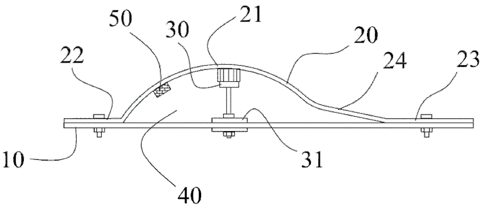 External fixing device for thoracolumbar vertebral fracture