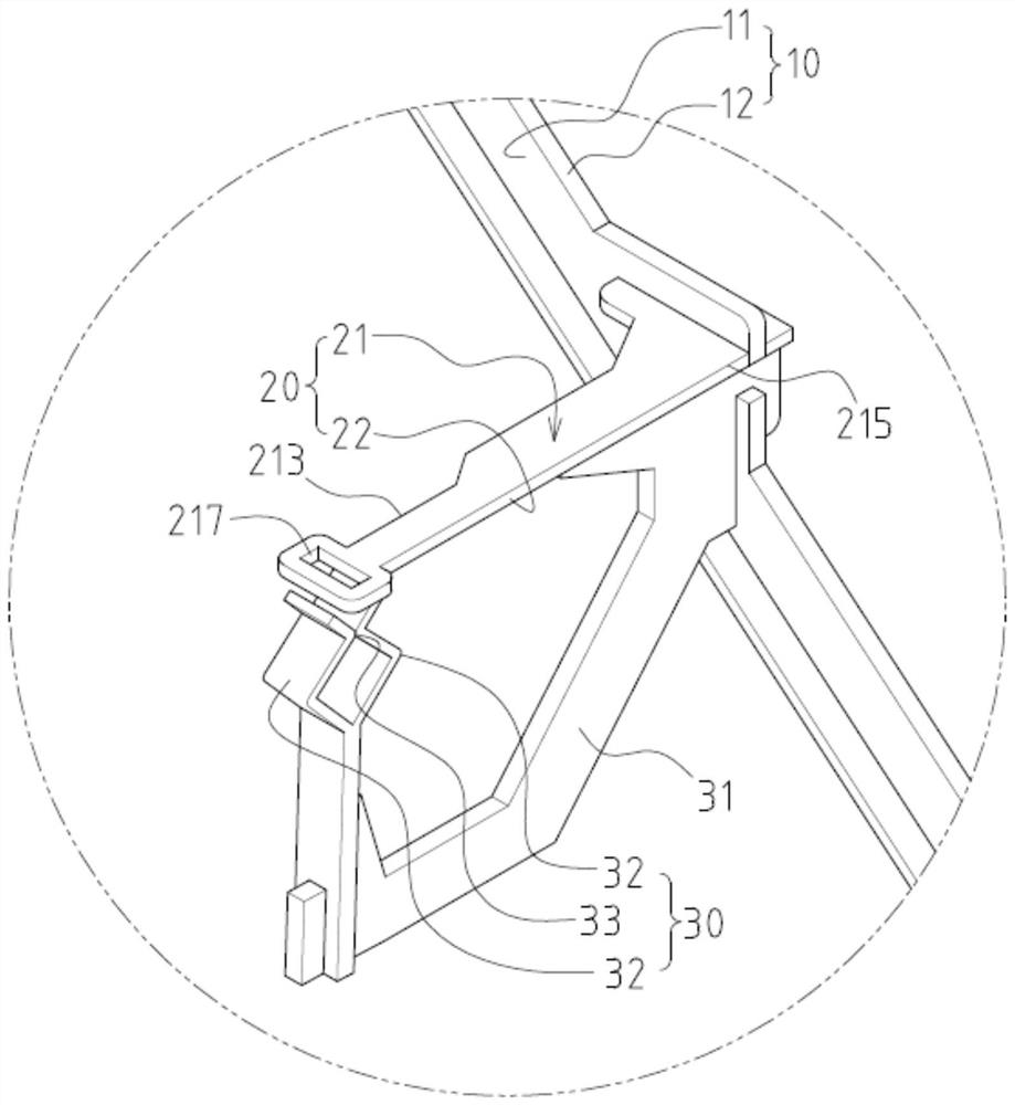 Penetrating and inserting combined type electroplating workpiece clamp