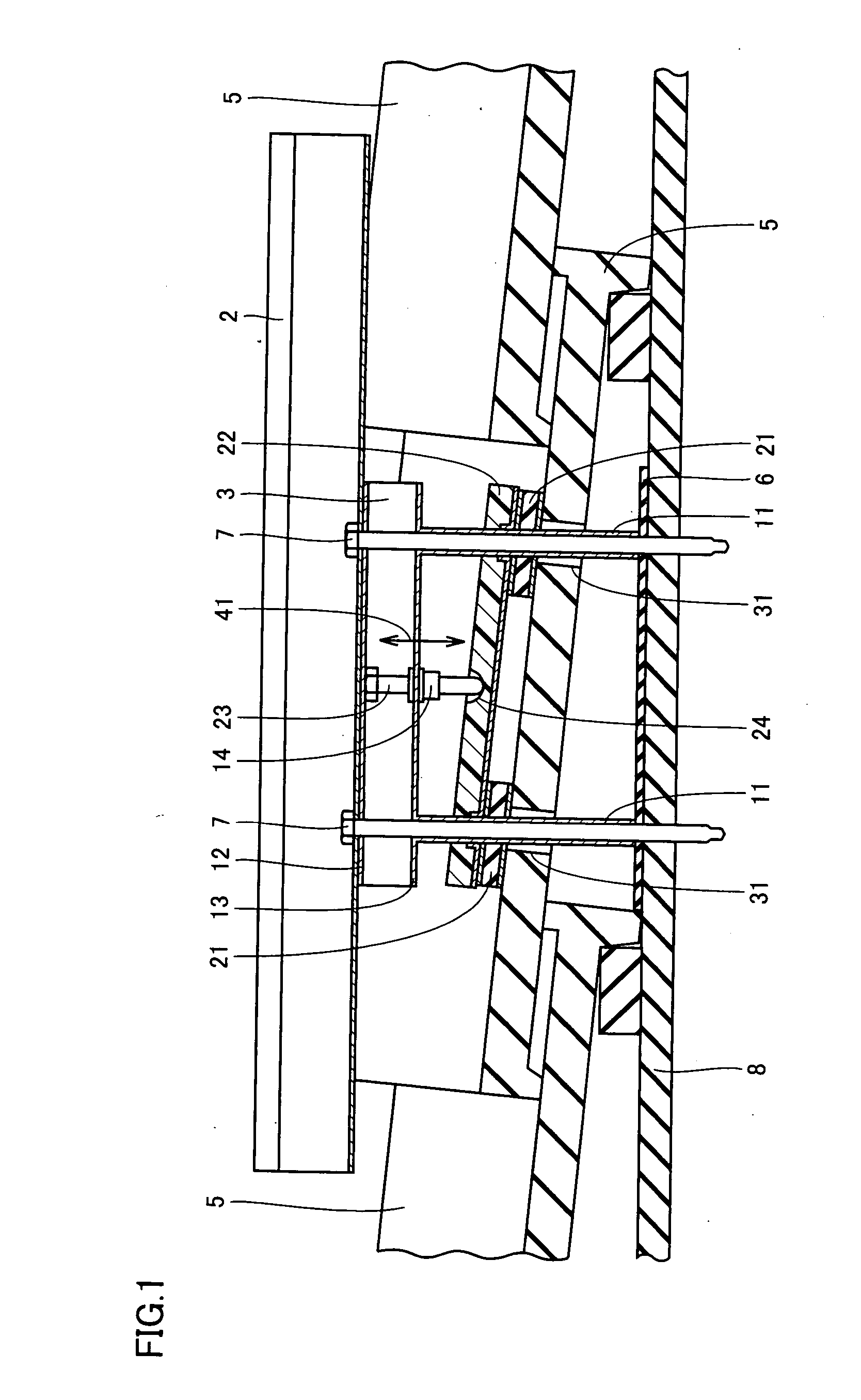 Structure fixing apparatus including support device