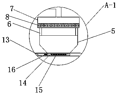 Raw material mixing device for chemical fertilizer production