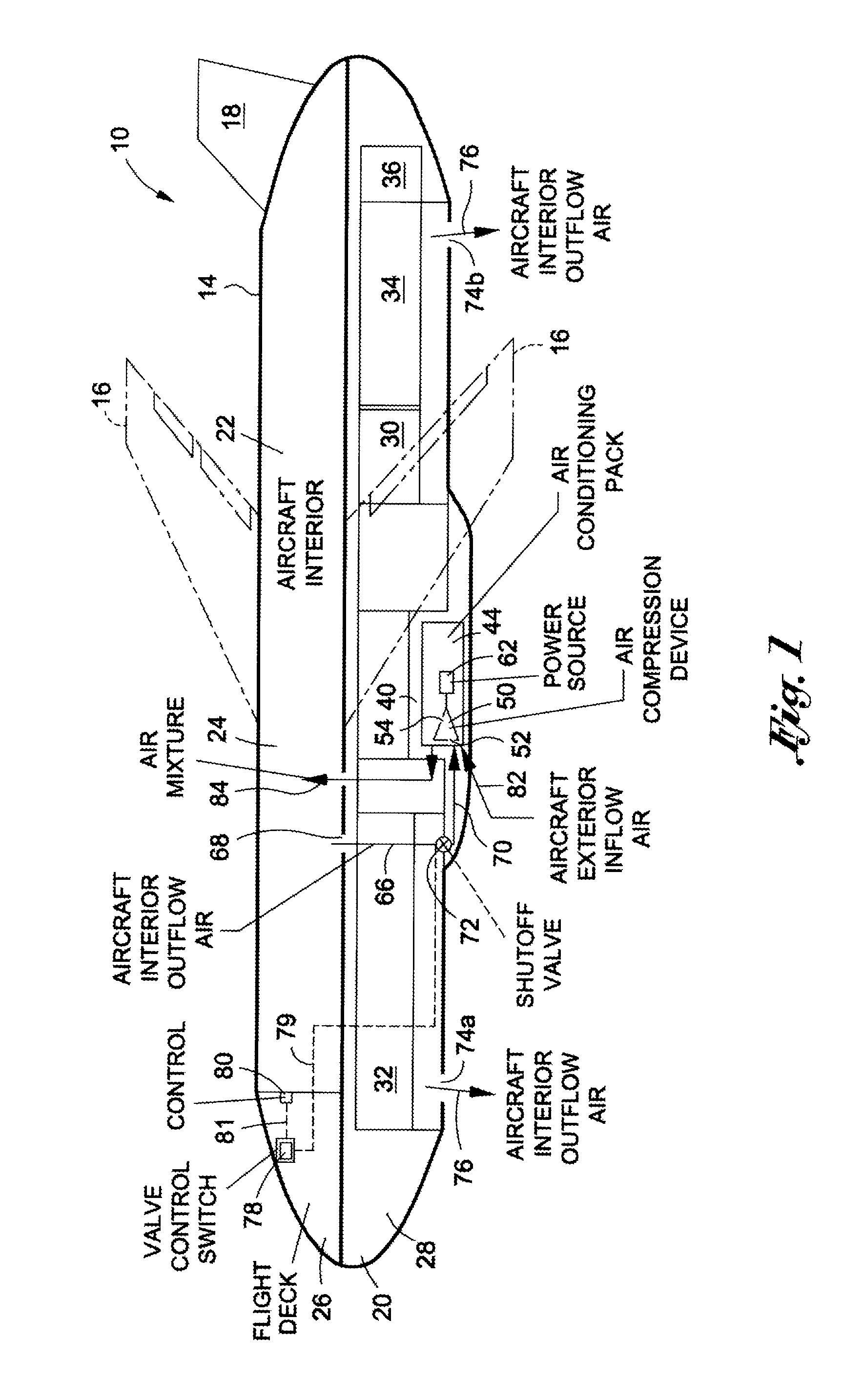 System and method for improved cooling efficiency of an aircraft during both ground and flight operation