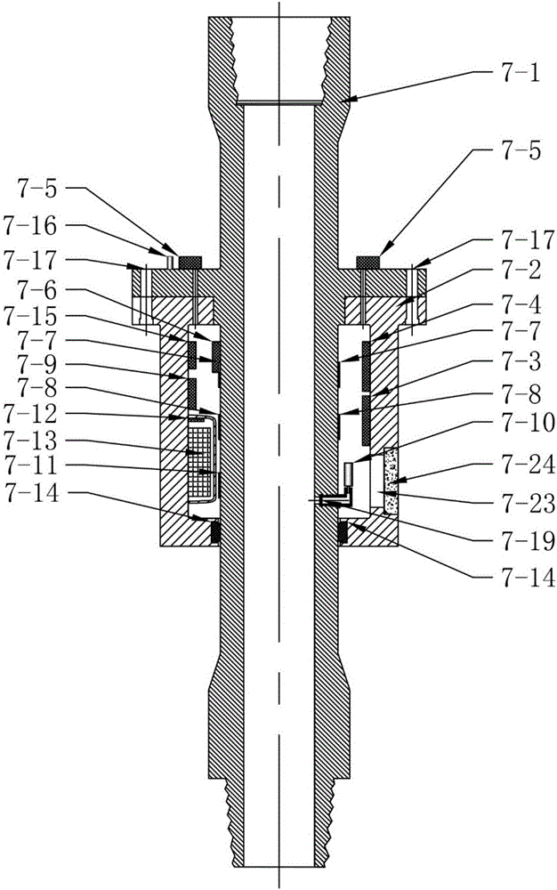 Deepwater drilling pipe monitoring-while-drilling device and method