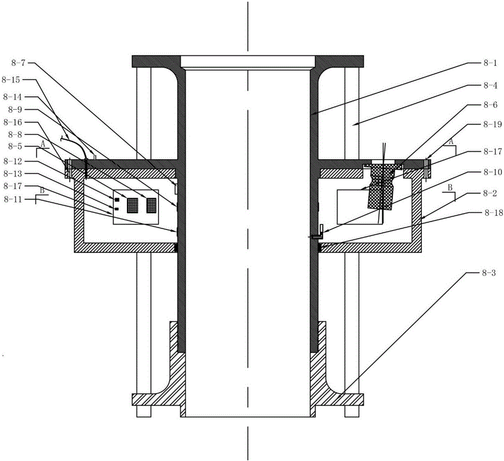 Deepwater drilling pipe monitoring-while-drilling device and method