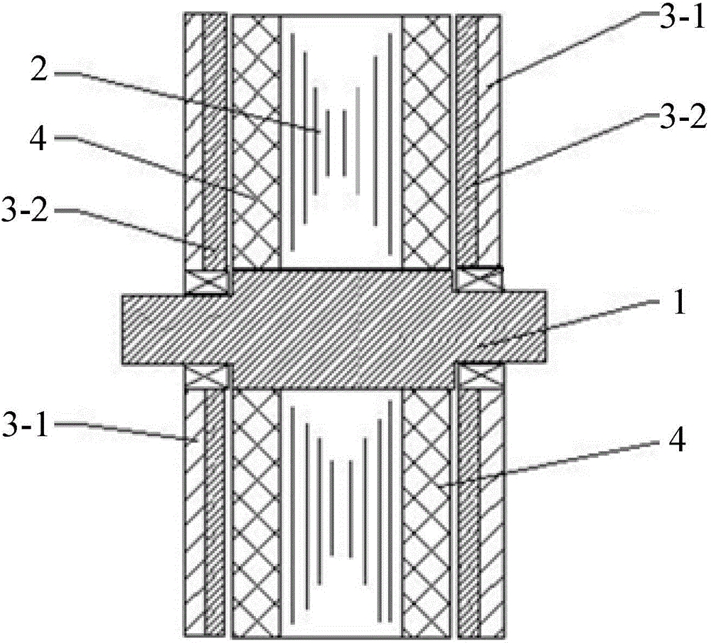 Axial magnetic field modulation type composite motor with improved flux modulation structure and improved magnetizing direction