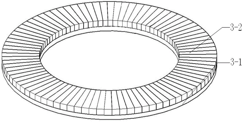 Axial magnetic field modulation type composite motor with improved flux modulation structure and improved magnetizing direction