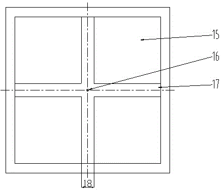 Internal inlet gas gas-cooling device of coagulation enhancing block of polycrystalline silicon ingot furnace and polycrystalline silicon ingot furnace