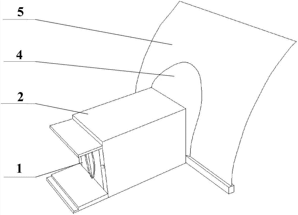 Integrated type airtight channel door and gas film building