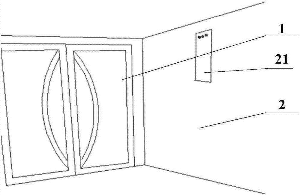 Integrated type airtight channel door and gas film building