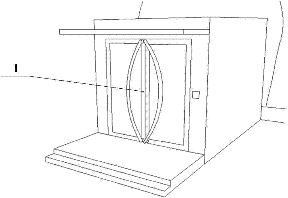 Integrated type airtight channel door and gas film building