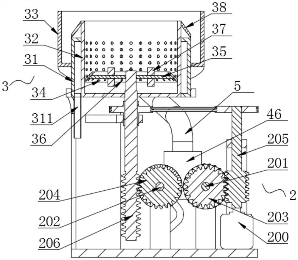 A waste pulp and residue treatment device for yarn tube base paper production