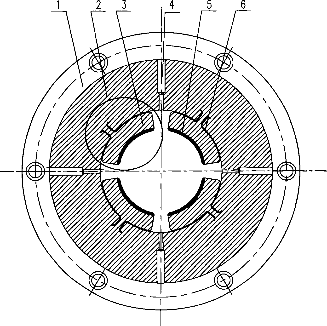 Integral multi-oil-wedge tiltable bush hydrodynamic sliding bearing