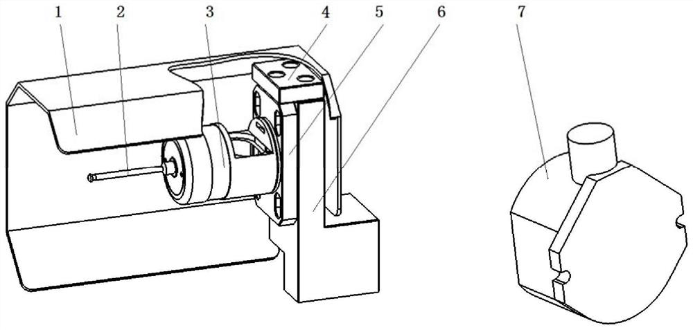 Machining path intelligent adjusting and measuring structure and measuring method