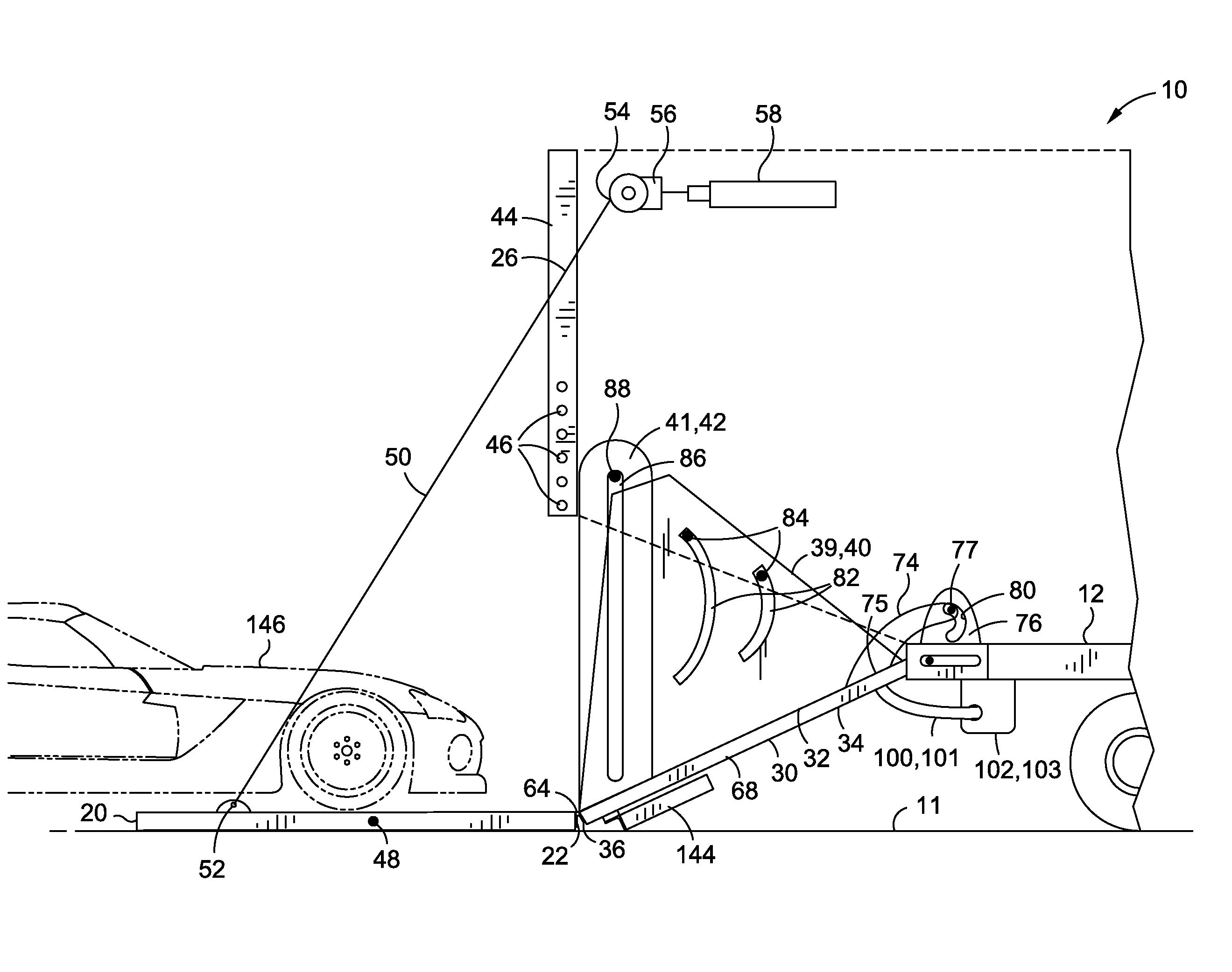 Vehicle transport ramp system