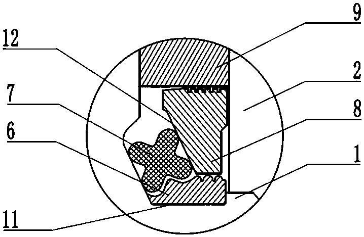 Single Metal Composite Sealing Structure for Roller Bits