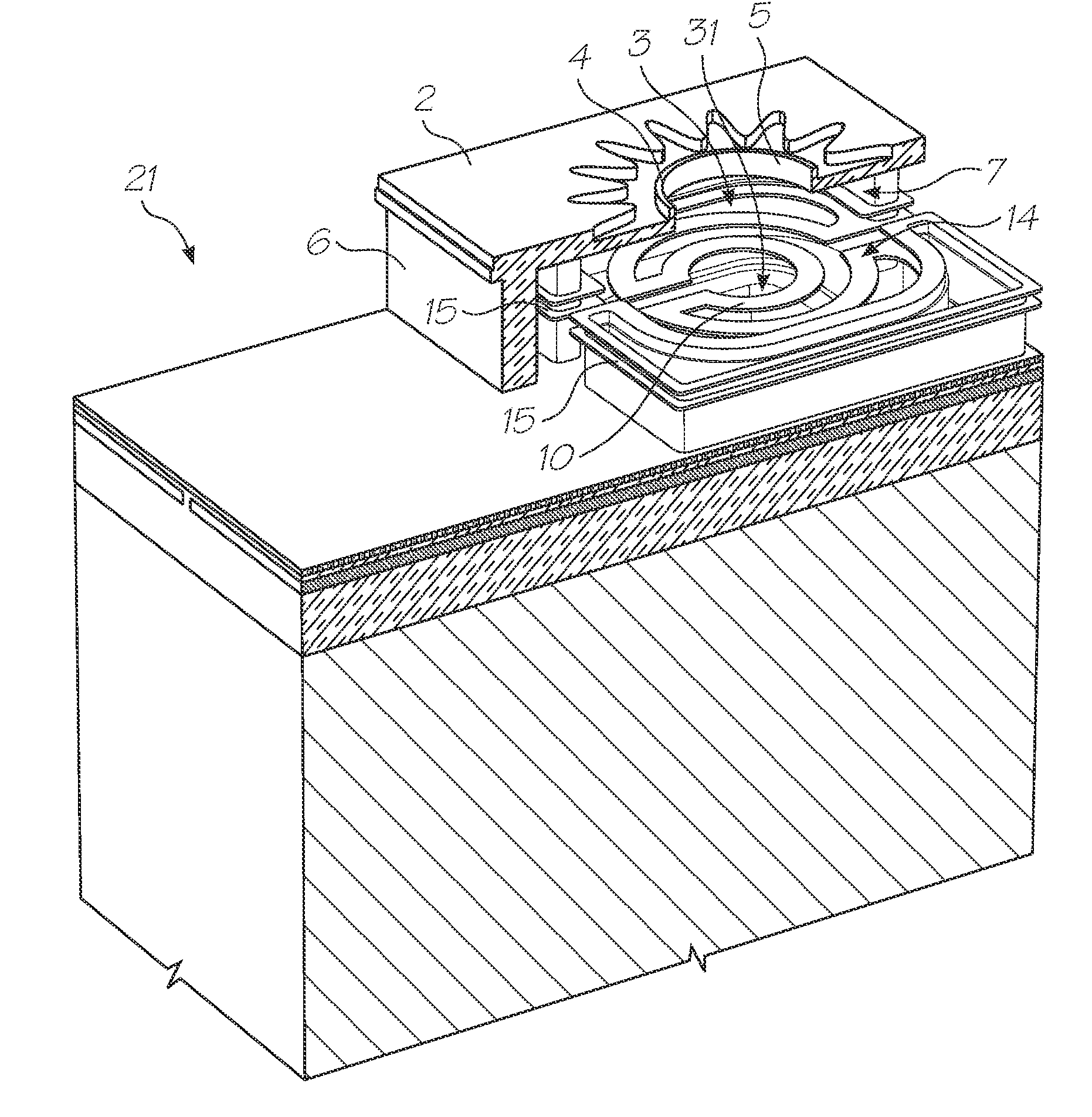 Inkjet printhead with titanium aluminium alloy heater