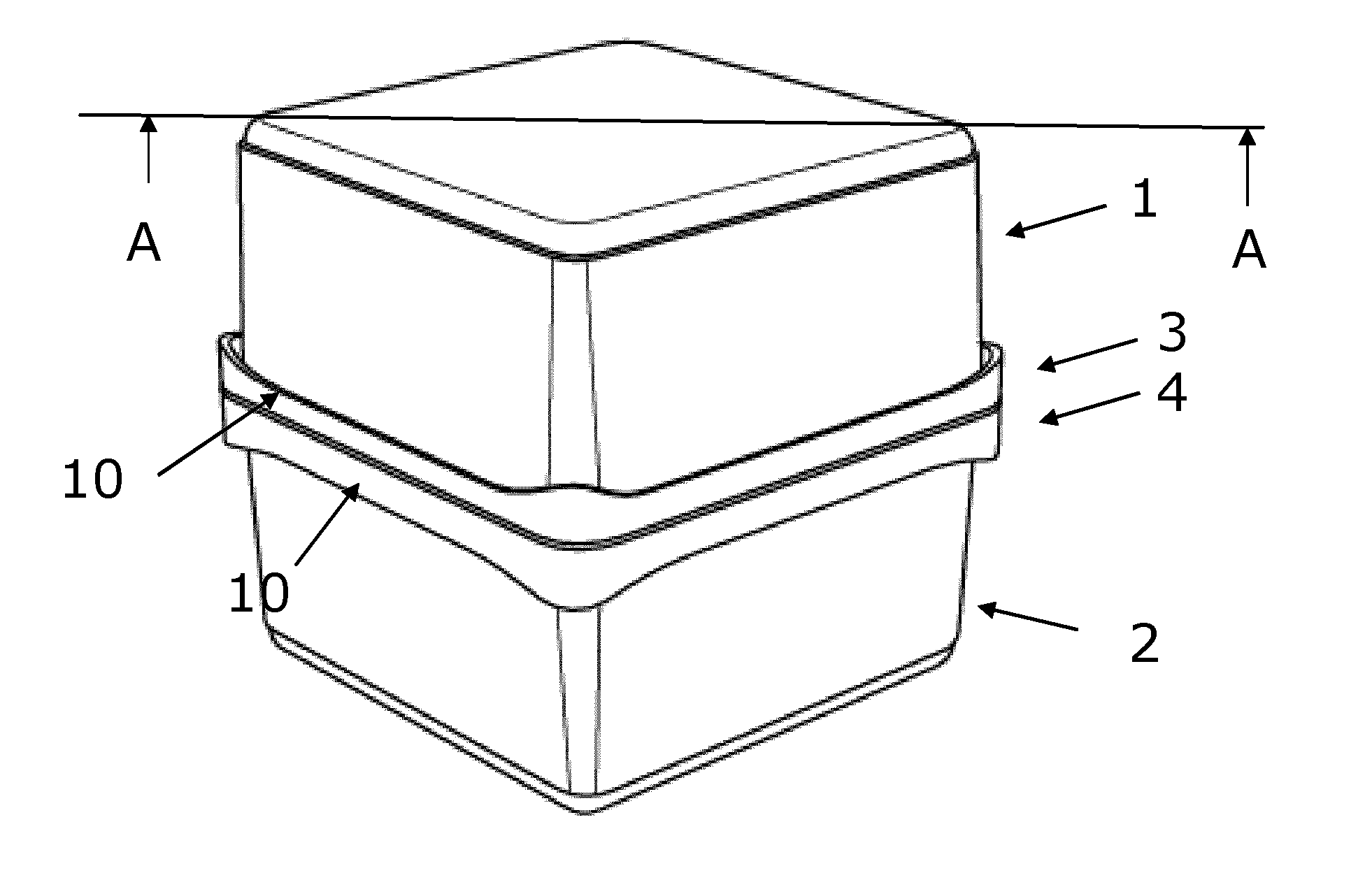 Packaging split in parts