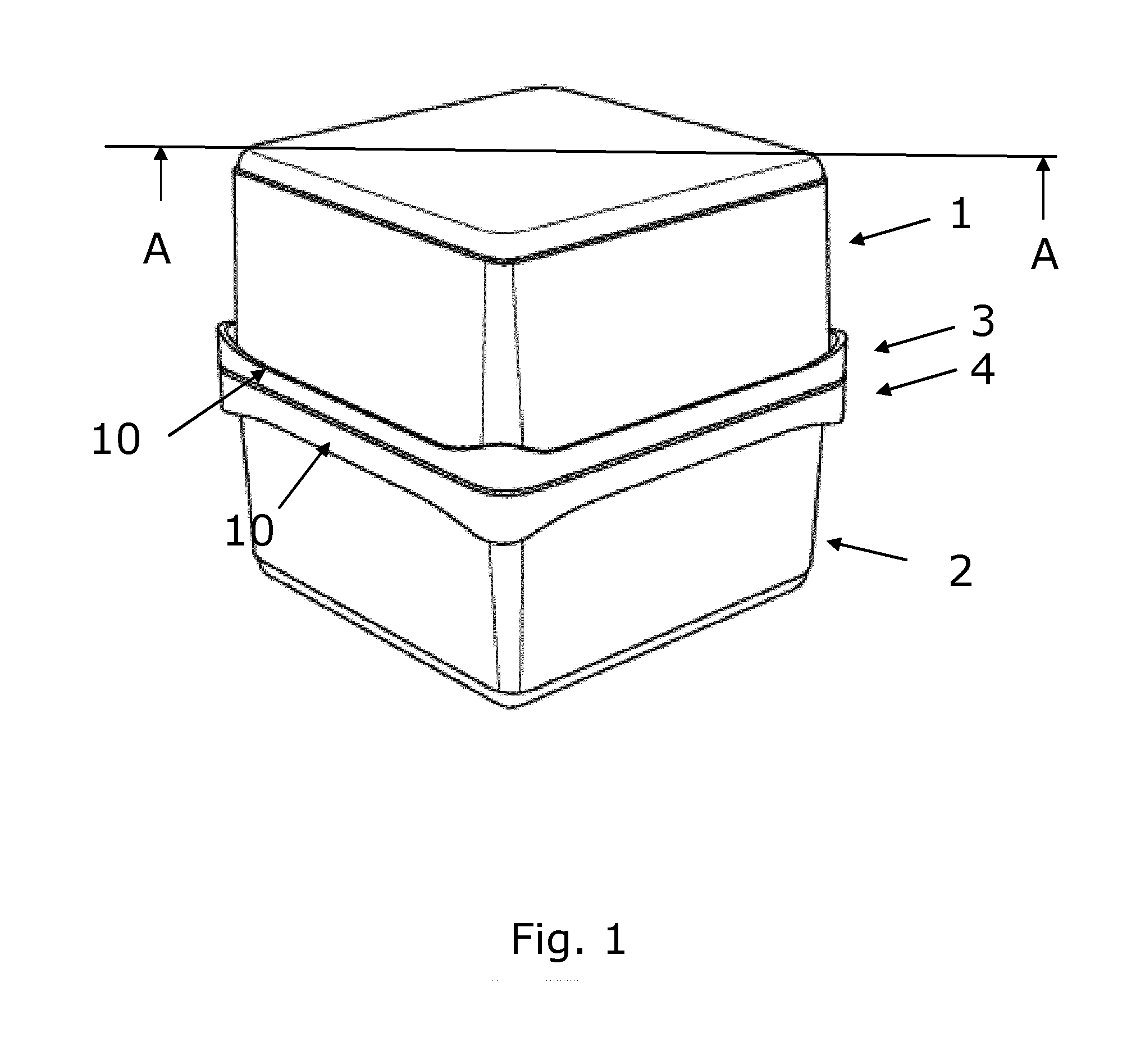 Packaging split in parts