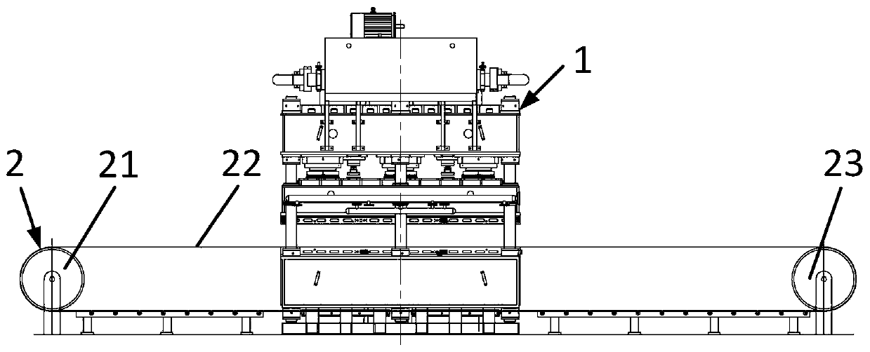 Panel embossing processing device