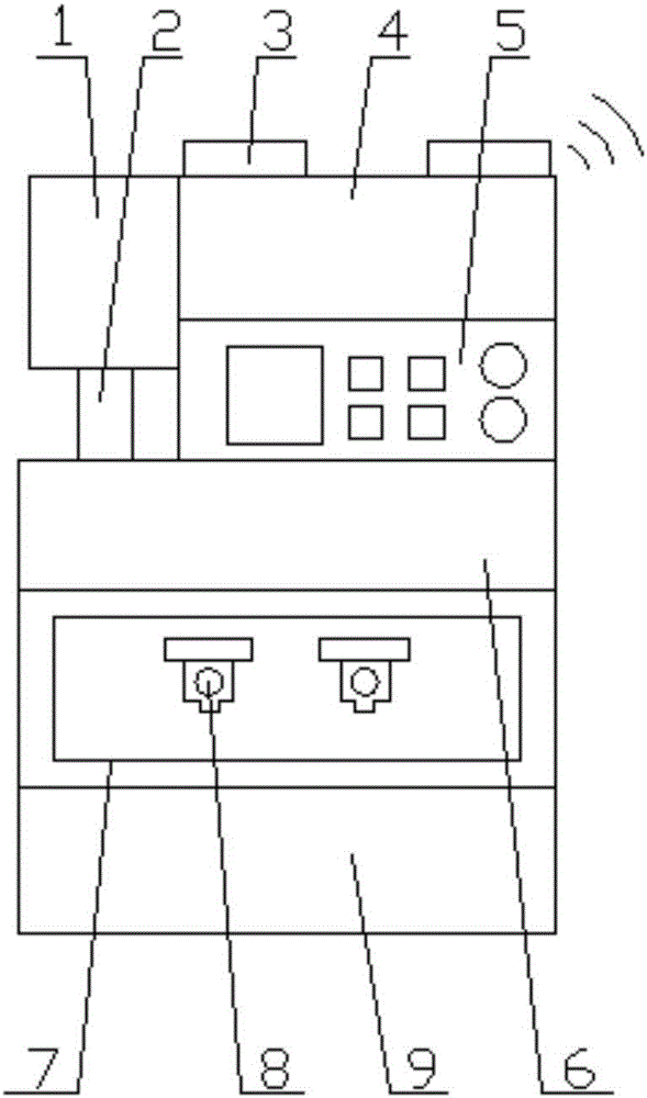 Machine used for producing water from air and having real-time water quantity monitoring function