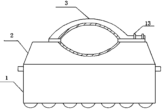 Automatic positioning device for pouring of building concrete