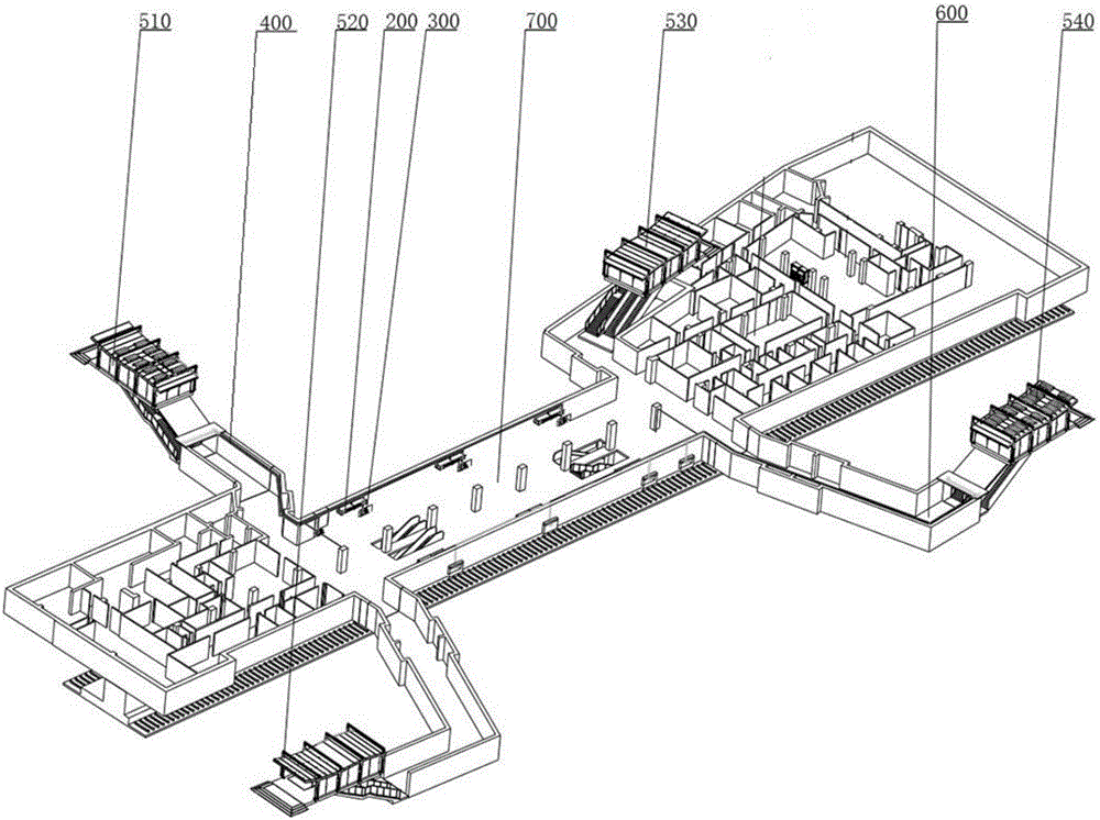 Subway station ventilation and air conditioning environmental-control system