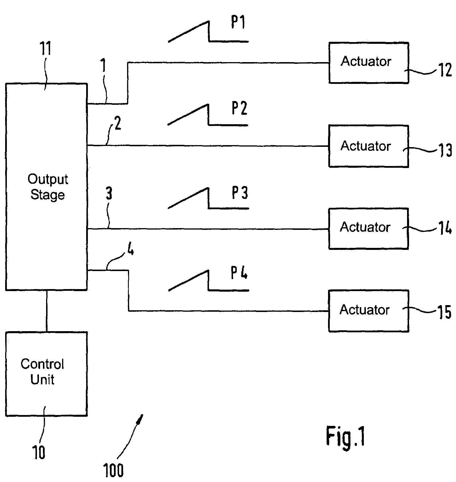 Method for driving actuators