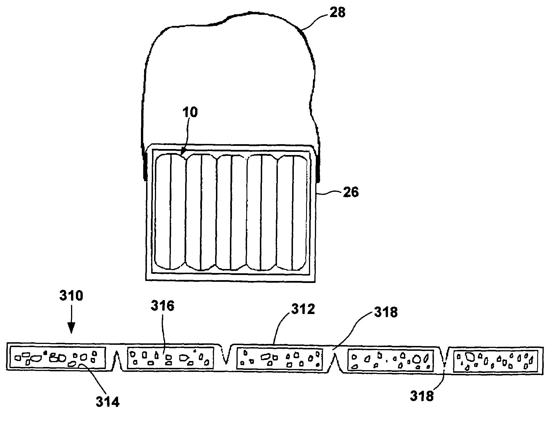 Cooling mattress for sunbathing