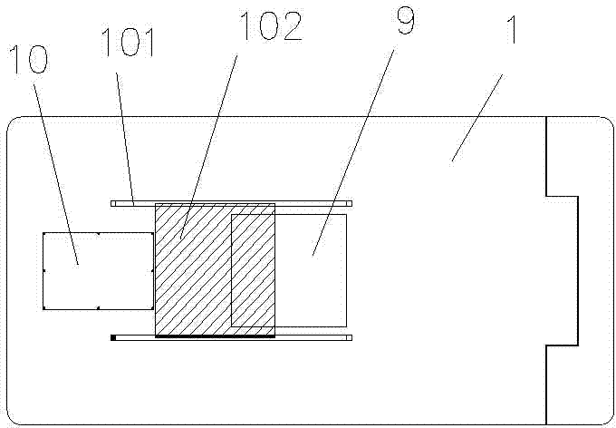 Horizontal compression type garbage storeroom