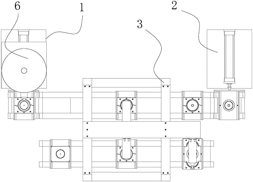 Full-automatic continuous cylinder molding device