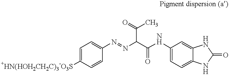 Water-based pigment dispersion, use thereof and process for the production thereof