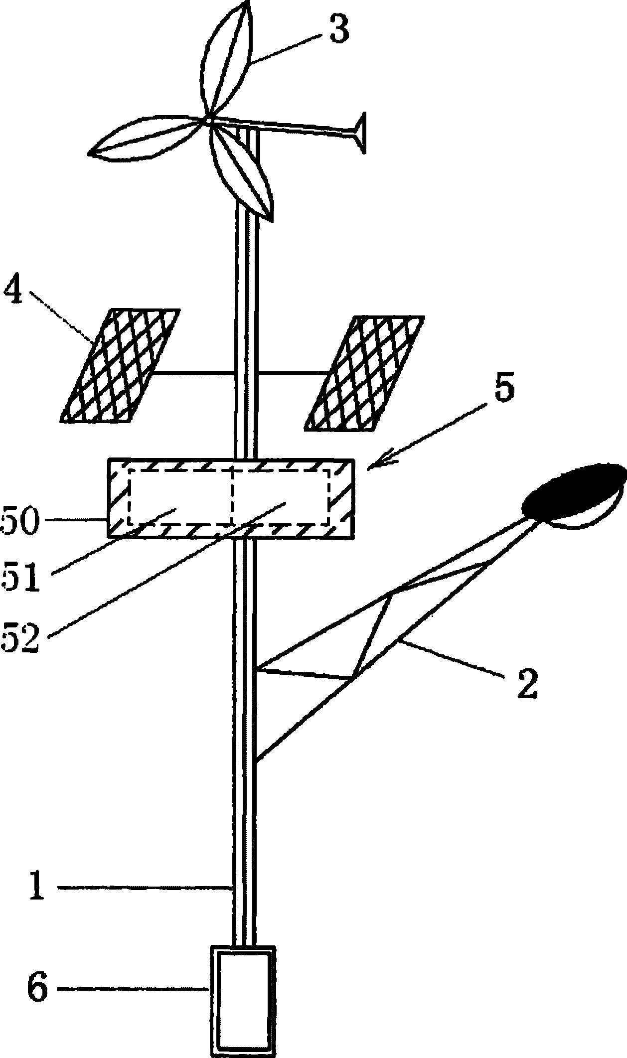 Intelligent streetlamp system capable of accumulating a great quantity of electricity