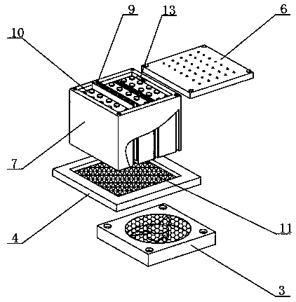 Cooling system for new energy automobile battery packs