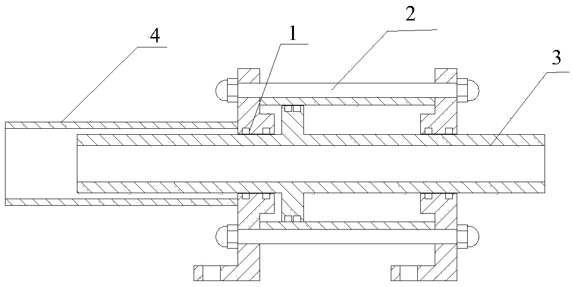 Meter clamping apparatus with self-locking device