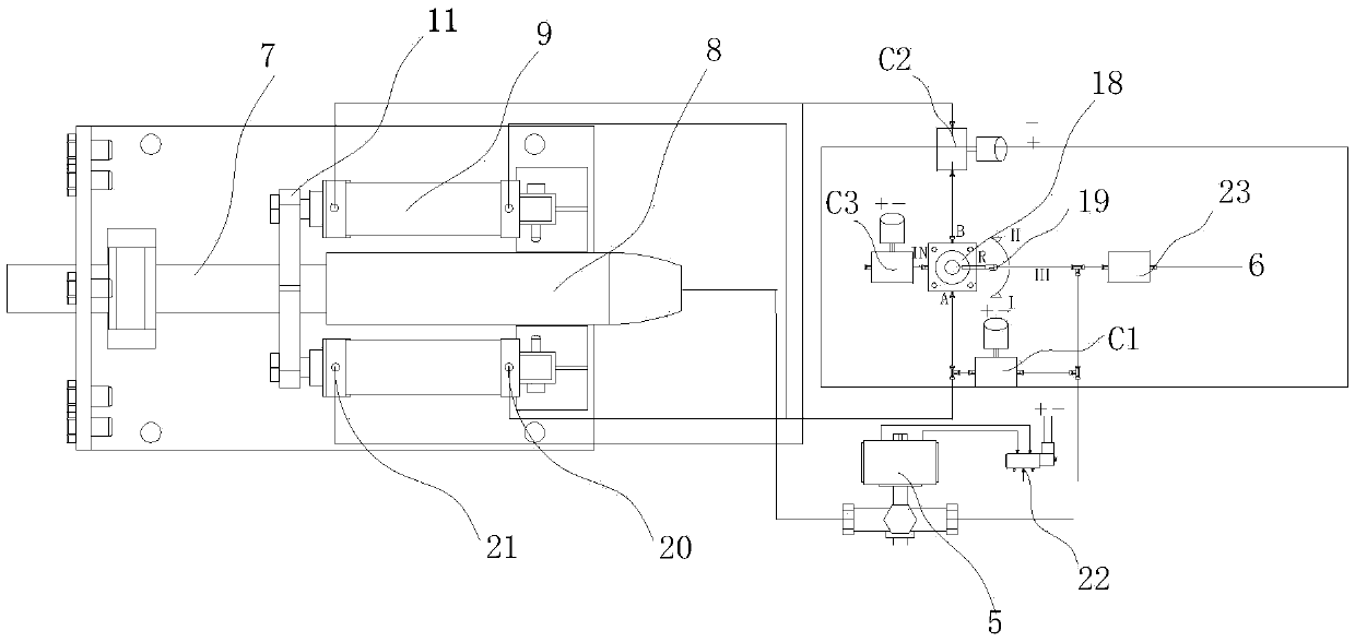 Meter clamping apparatus with self-locking device