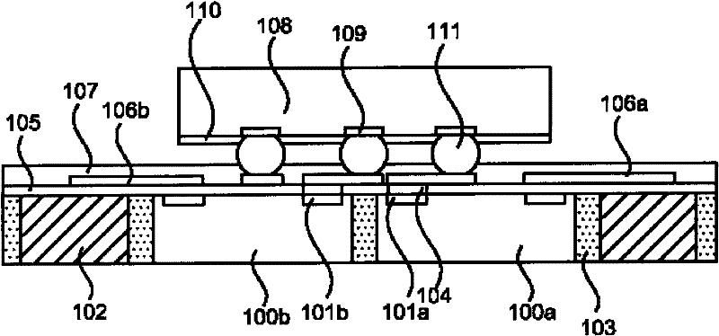 Three-dimensional system-in-package package-on-package structure