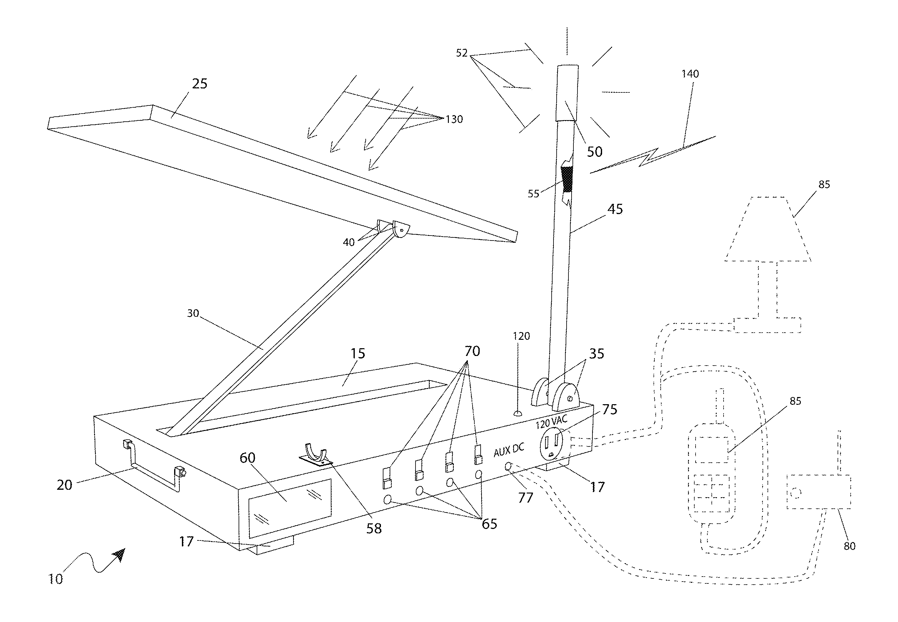 Portable power generating unit