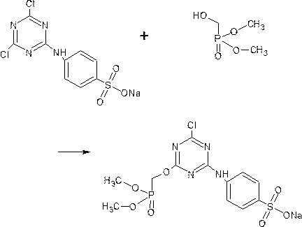 Cotton reaction type phosphorus-nitrogen-sulfur synergistic flame retardant preparation method