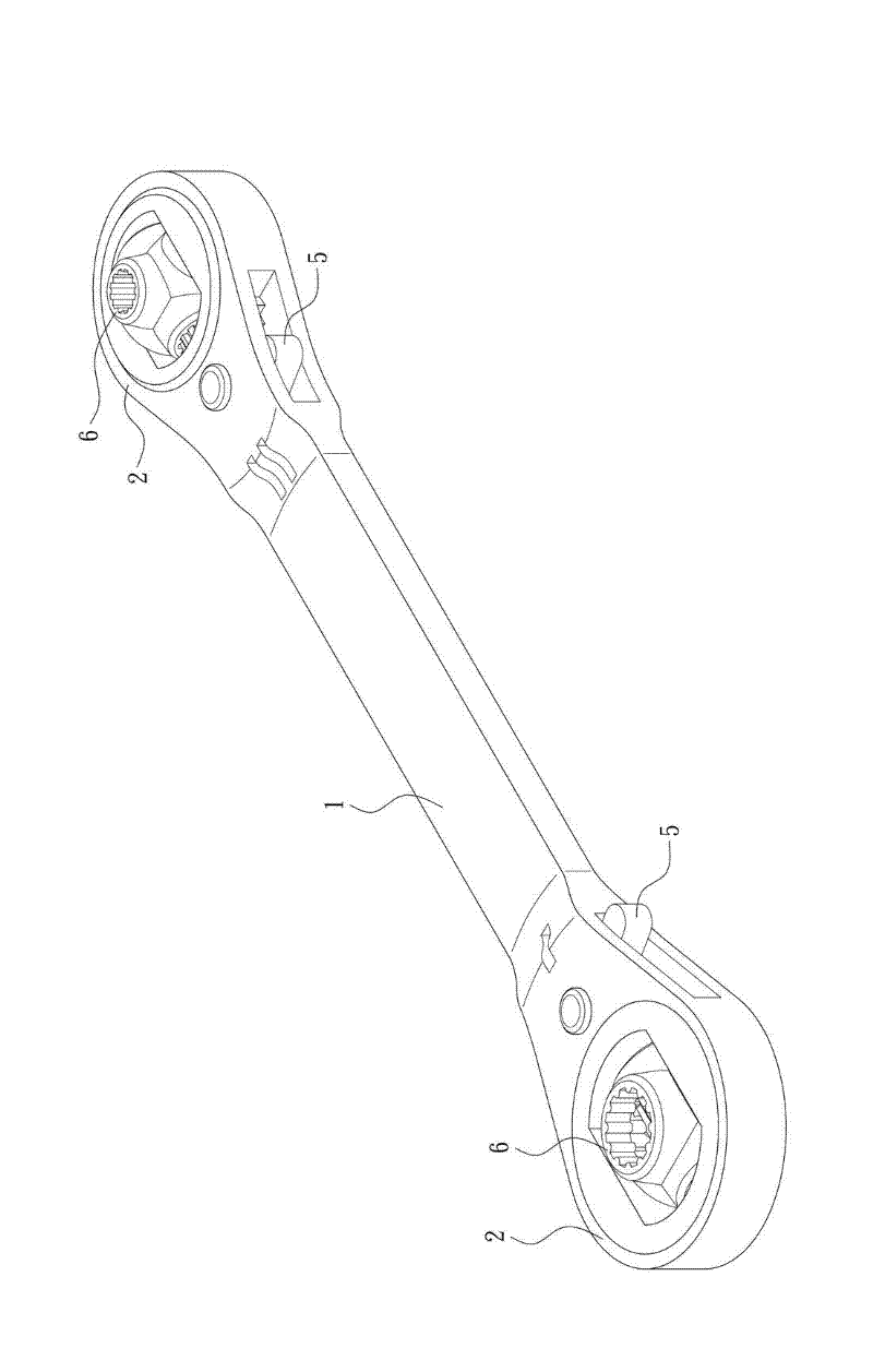 Ratchet wrench main body and manufacturing method thereof